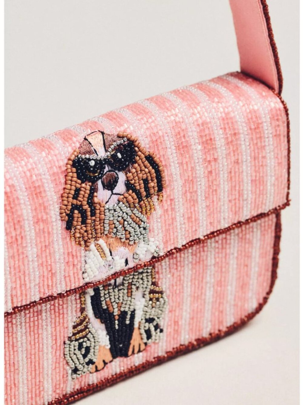 The Fiona Beaded Bag: Animal Edition Cocker Spaniel - Picture 3 of 4